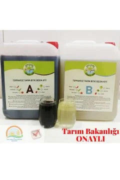 TOPRAKSIZ TARIM BİTKİ BESİNİ 5 LİTRE A VE B