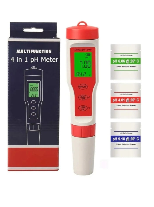 4ü 1 Arada Ph/Ec/TdsMetre/Sıcaklık Ölçüm Cihazı