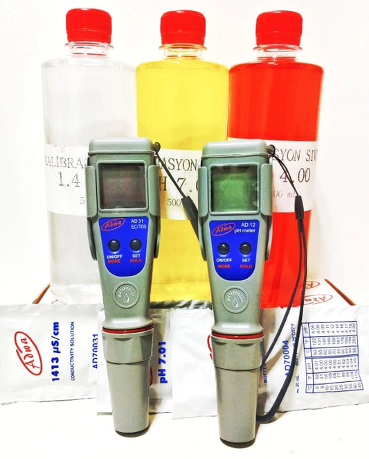 Ad-WA Ec ve pH Metre (Ad12-Ad31)+ 500 ml Kalibrasyon sıvıları